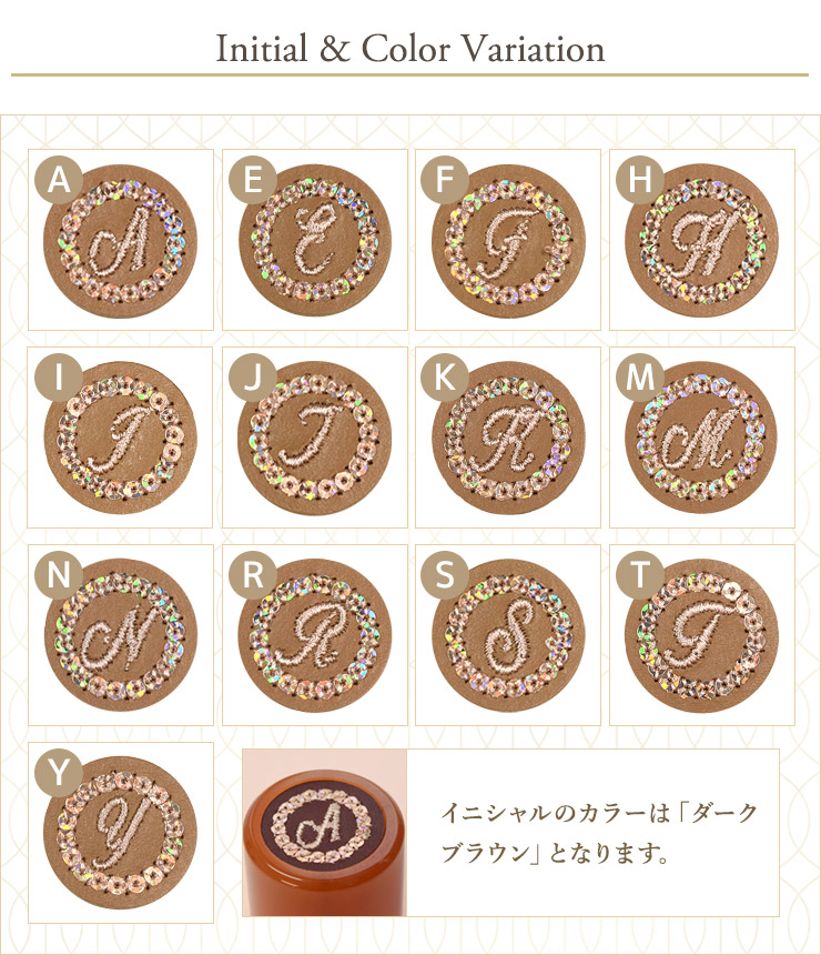 花紀行 ミニ折りたたみ日傘＆イニシャル手元セット